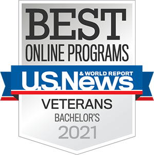 Best onine programs badge for bachelor's 2021