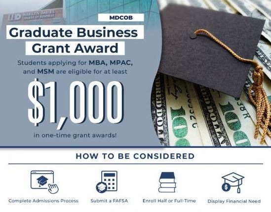 Graduate Business Grant Award for Business Students