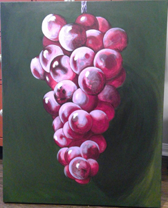 Chloe Streeter, (Grapes), Painting II