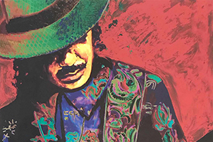 Carlos Santana by Margaret Garcia 