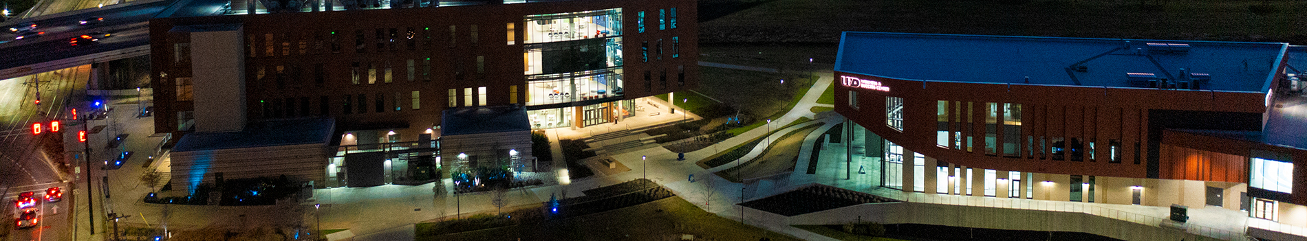 Wellness Student Center and STEM Buildings Arial View