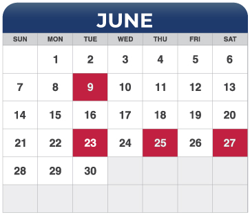 June Calendar