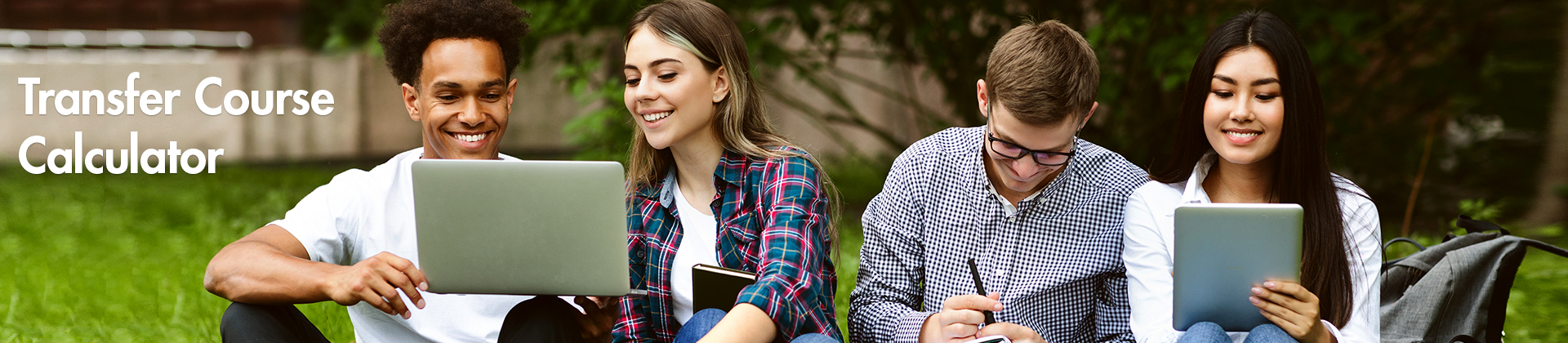 student sitting outdoors