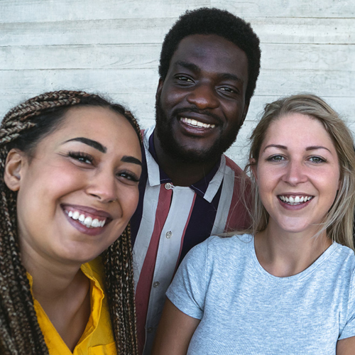 smiling students