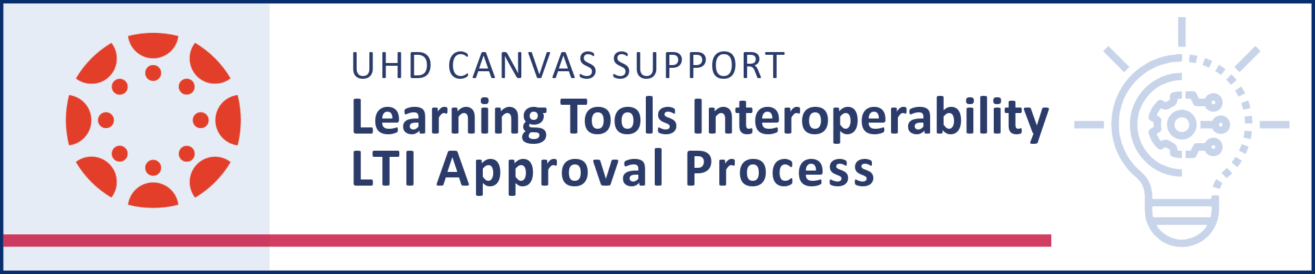 UHD Canvas Support LTI Request banner.