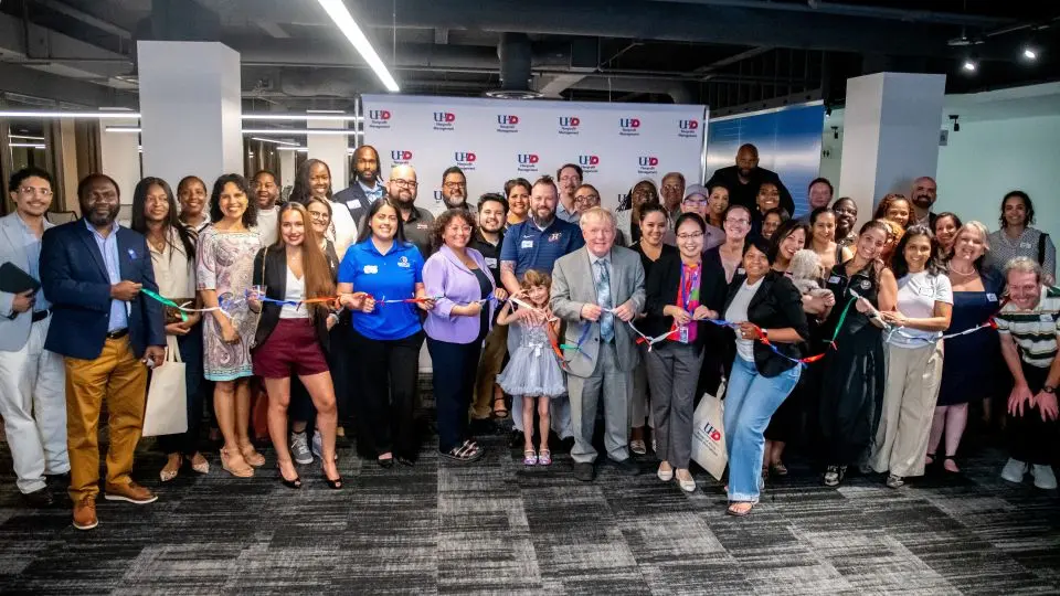 Attendees at the launch event for the Nonprofit Alumni Network