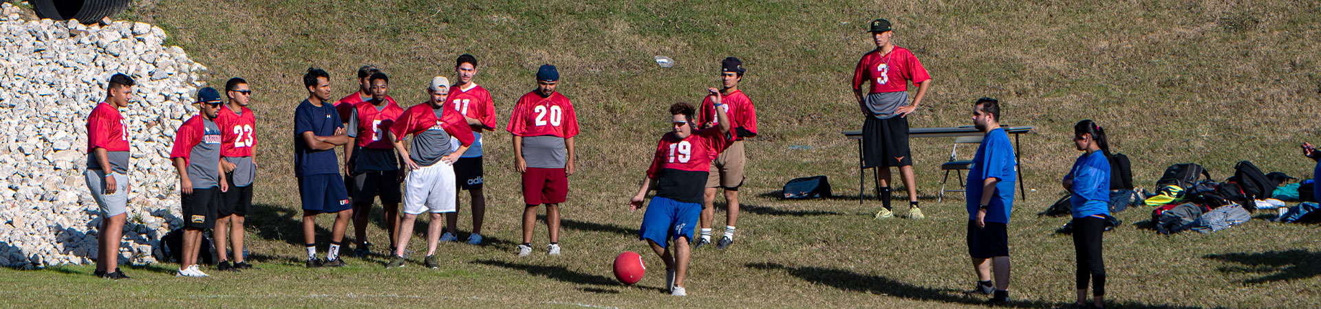 UHD students playing sports.