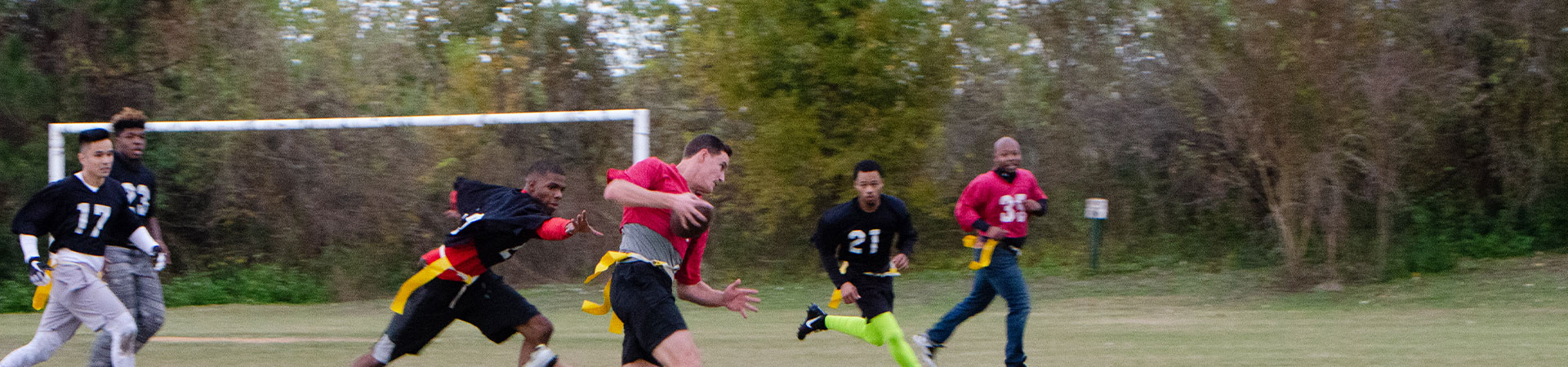 UHD students playing sports.