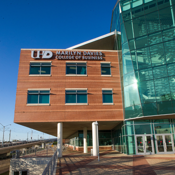 Marilyn Davies College of Business building on the University of Houston Downtown campus