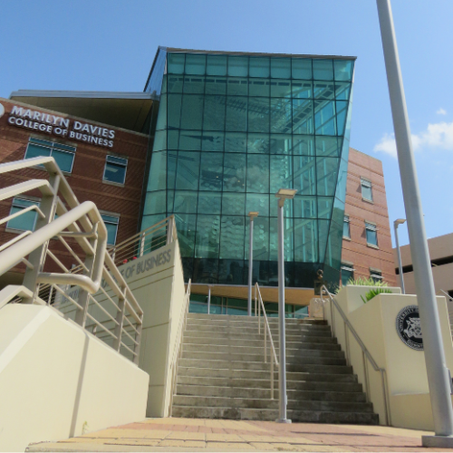 exterior of marilyn davies college of business at the university of houston downtown