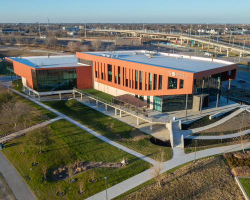 The University of Houston-Downtown's Wellness and Success Center building in Downtown Houston. 